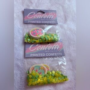 Vibrant Yellow and Green Confetti Pack (Set of 2)